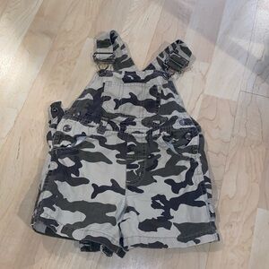 Koala Kids baby olive camouflage overalls - 12 months